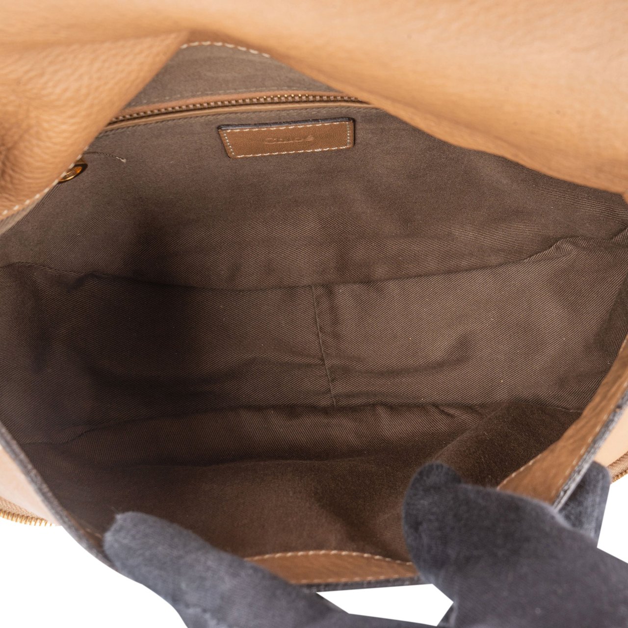 Chloé Chloé Brown Leather Marcie Crossbody Bag Bruin