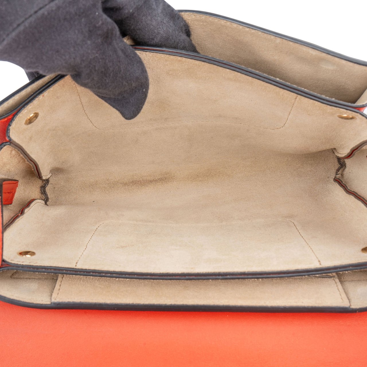 Chloé Chloé Orange Leather Faye Crossbody Bag Oranje