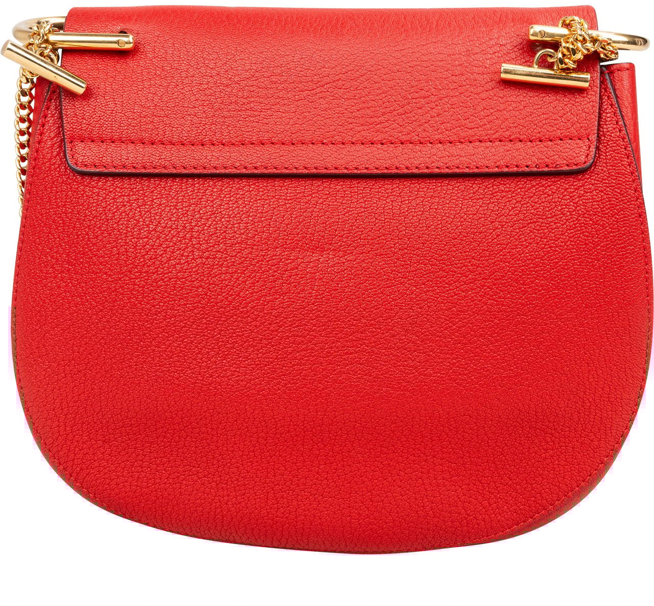 Chloé Chloé Rouge Leather Drew Crossbody Bag Rood
