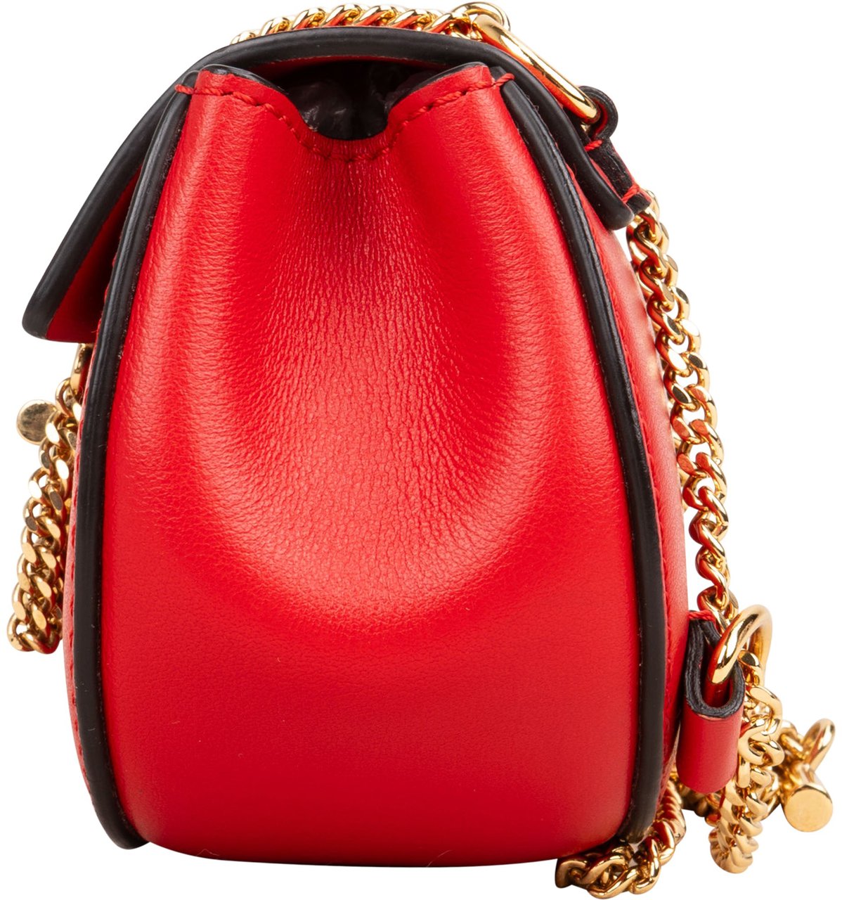Chloé Red Leather Drew Micro Backpack Rood