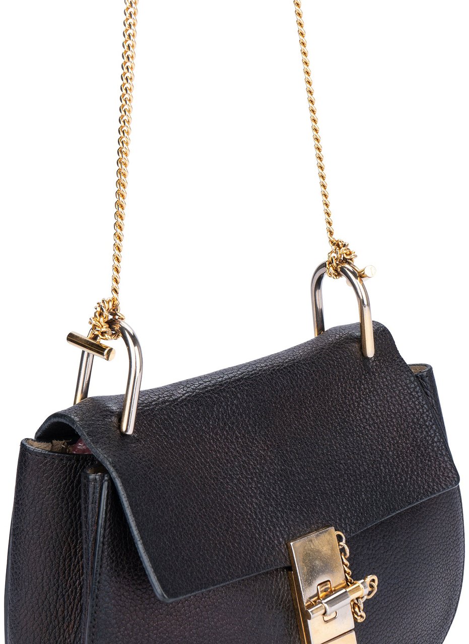 Chloé Chloé Leather Drew Crossbody Bag Divers