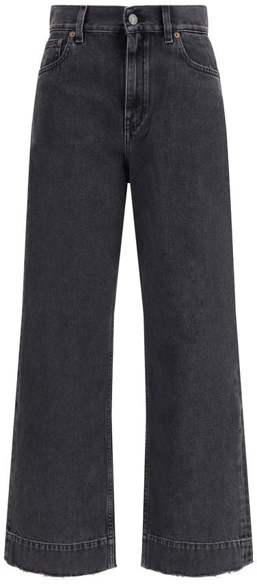 Chloé Black Cotton High-Waisted Jean Zwart