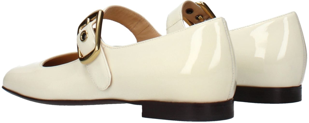 Chloé Beige Leather Ballet Flats Beige