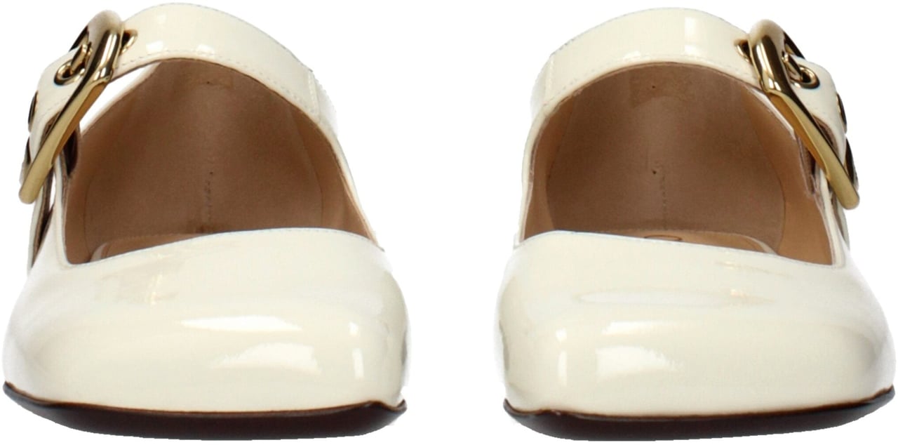 Chloé Beige Leather Ballet Flats Beige