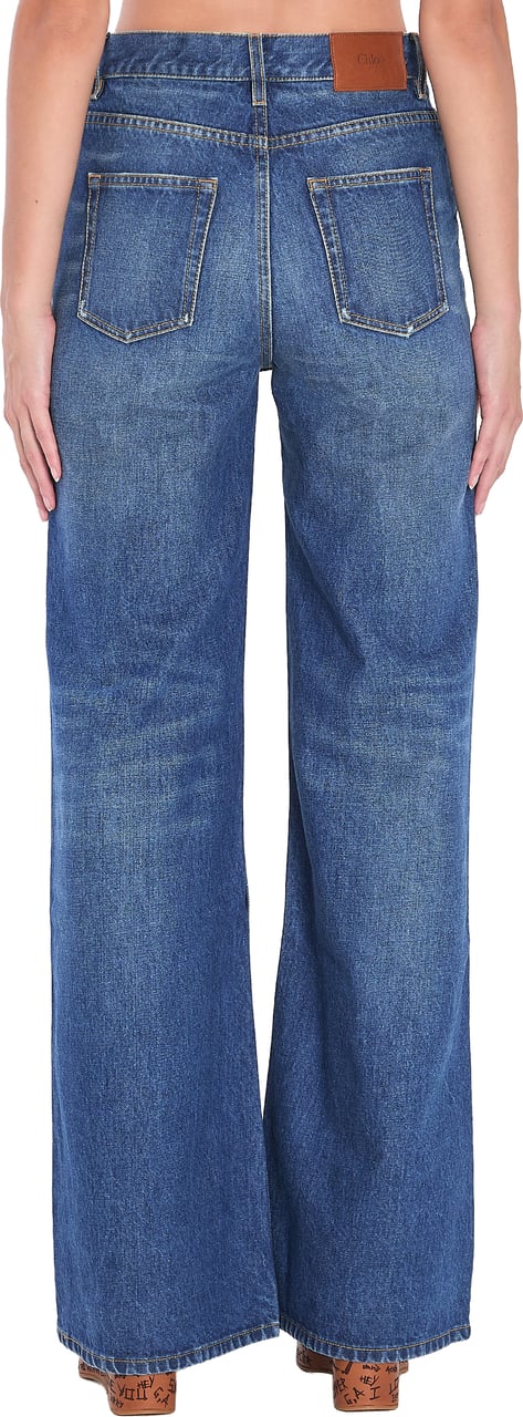 Chloé Wide-leg Jeans Blauw