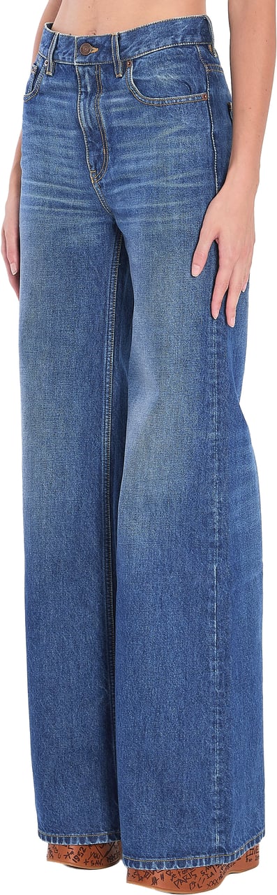 Chloé Wide-leg Jeans Blauw