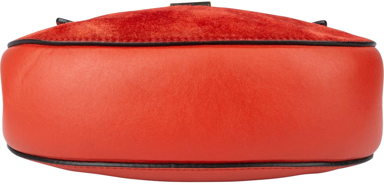 Chloé Chloé Rouge Leather Drew Crossbody Bag Rood