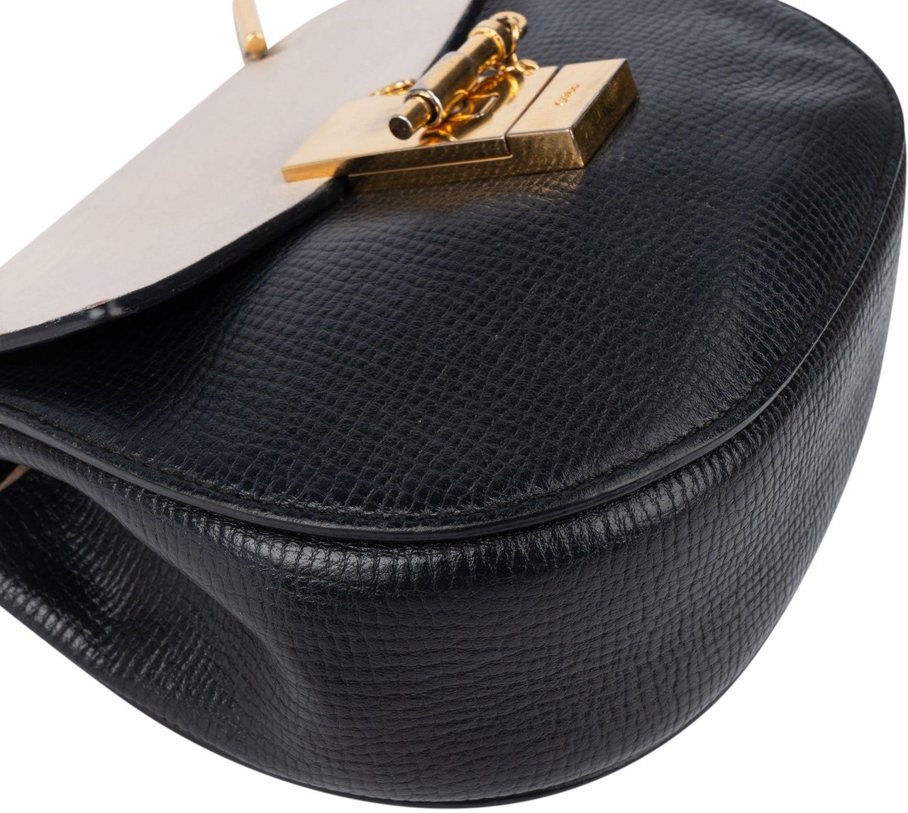 Chloé Chloé Leather Drew Crossbody Bag Blauw