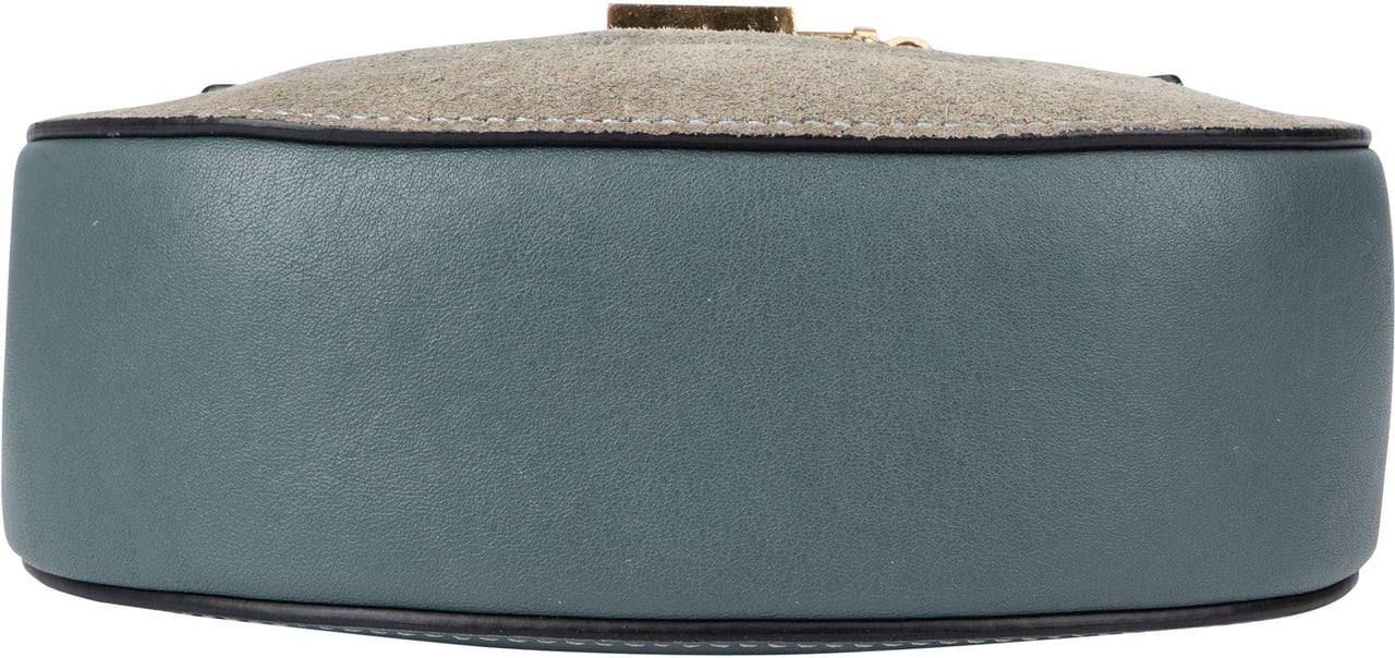 Chloé Chloé Bleu Leather Drew Crossbody Bag Blauw