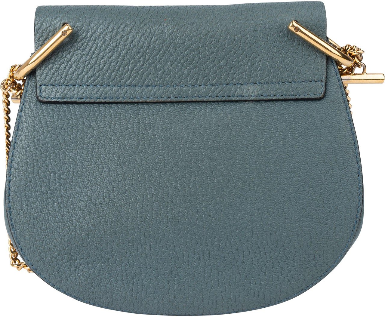 Chloé Chloé Blue Leather Drew Crossbody Bag Blauw