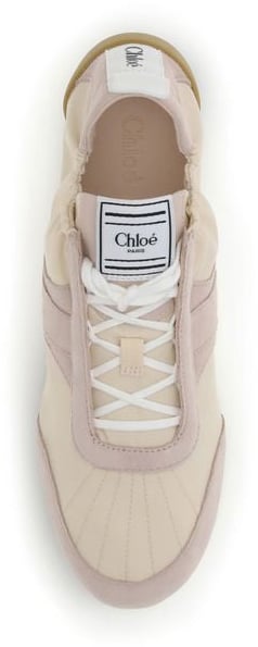 Chloé Beige Nylon Athletic Sneakers Beige