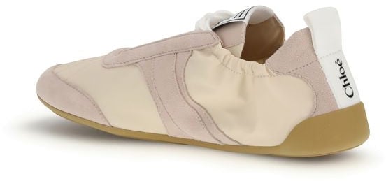 Chloé Beige Nylon Athletic Sneakers Beige