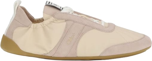 Chloé Beige Nylon Athletic Sneakers Beige
