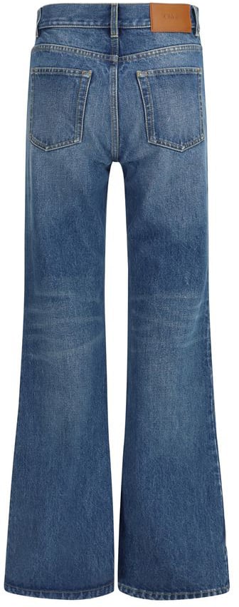 Chloé Chloé Blue Cotton Flared Jeans Blauw