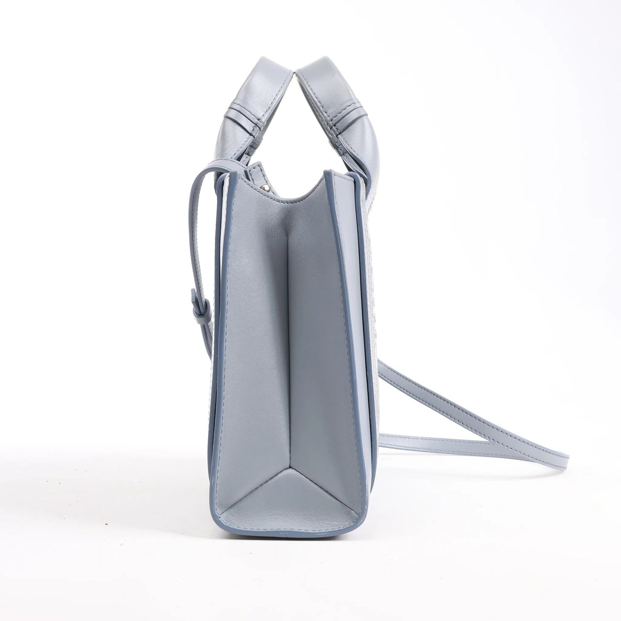 Chloé Chloé Woody Small Leather 2Way Handbag in Blue Blauw