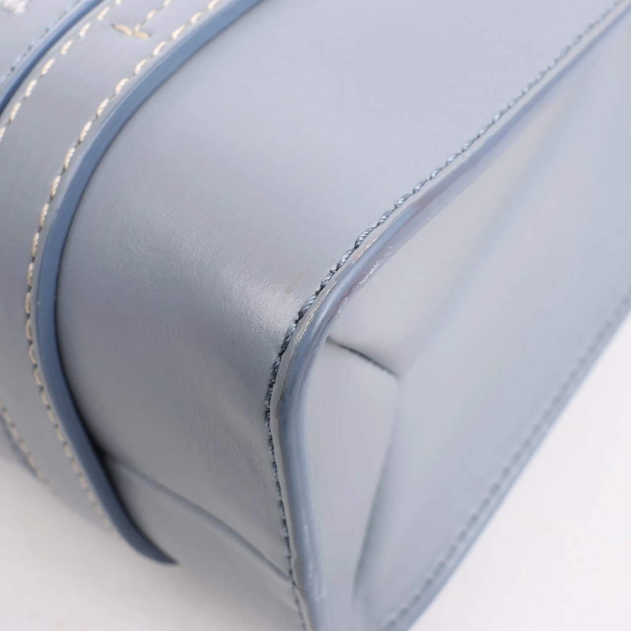 Chloé Chloé Woody Small Leather 2Way Handbag in Blue Blauw