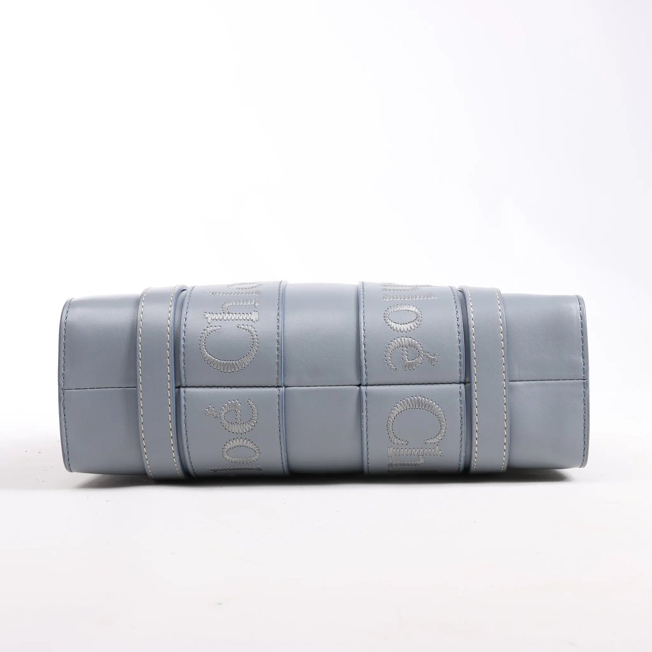 Chloé Chloé Woody Small Leather 2Way Handbag in Blue Blauw