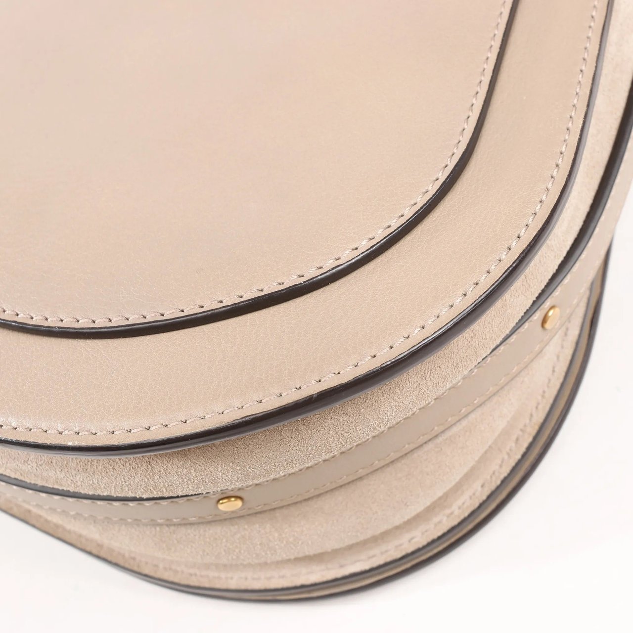 Chloé CHLOE Nile Leather Small 2Way Shoulder Bag in Beige Beige