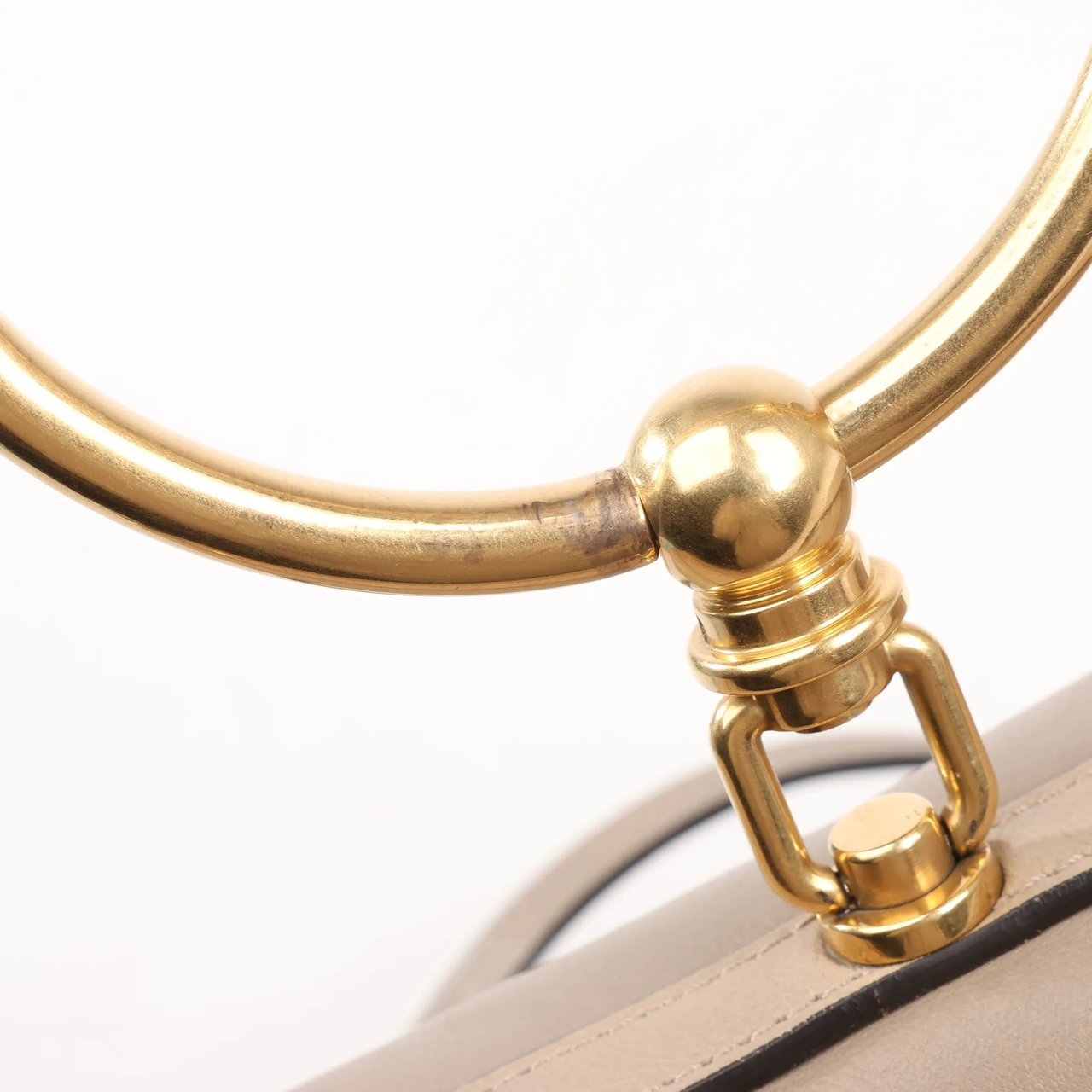 Chloé CHLOE Nile Leather Small 2Way Shoulder Bag in Beige Beige