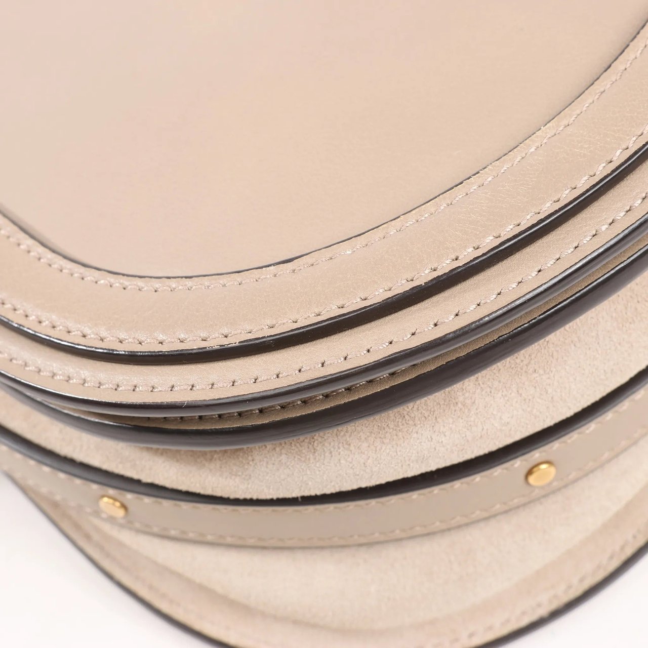 Chloé CHLOE Nile Leather Small 2Way Shoulder Bag in Beige Beige