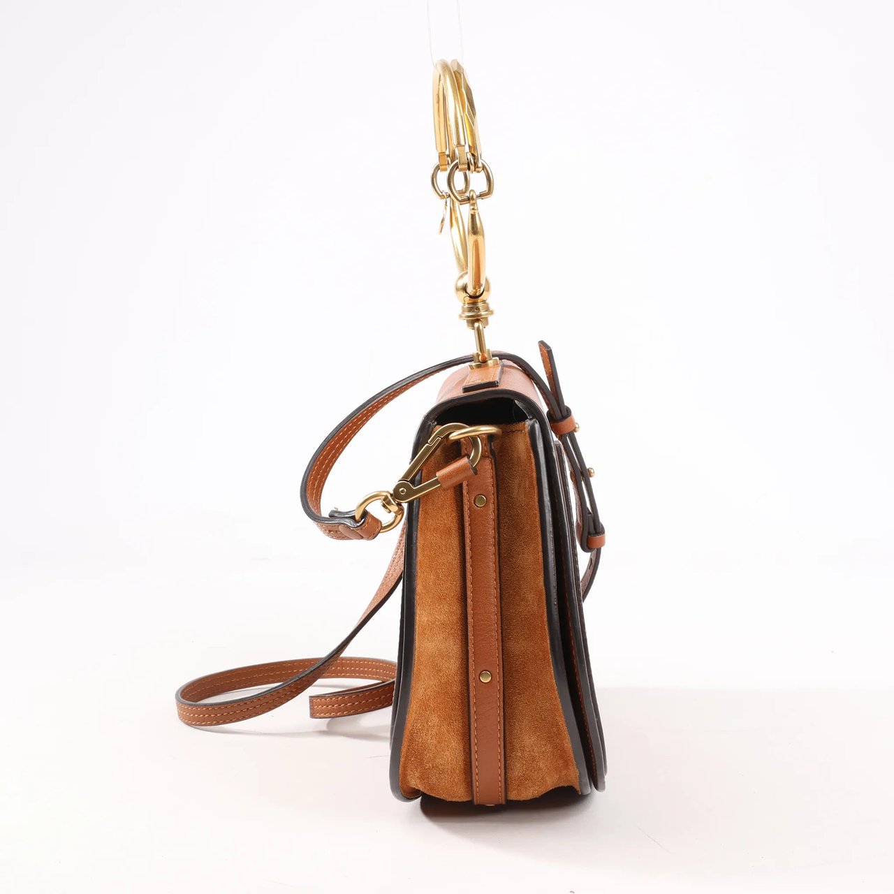 Chloé CHLOE Nile Leather Small 2Way Shoulder Bag in Brown Bruin