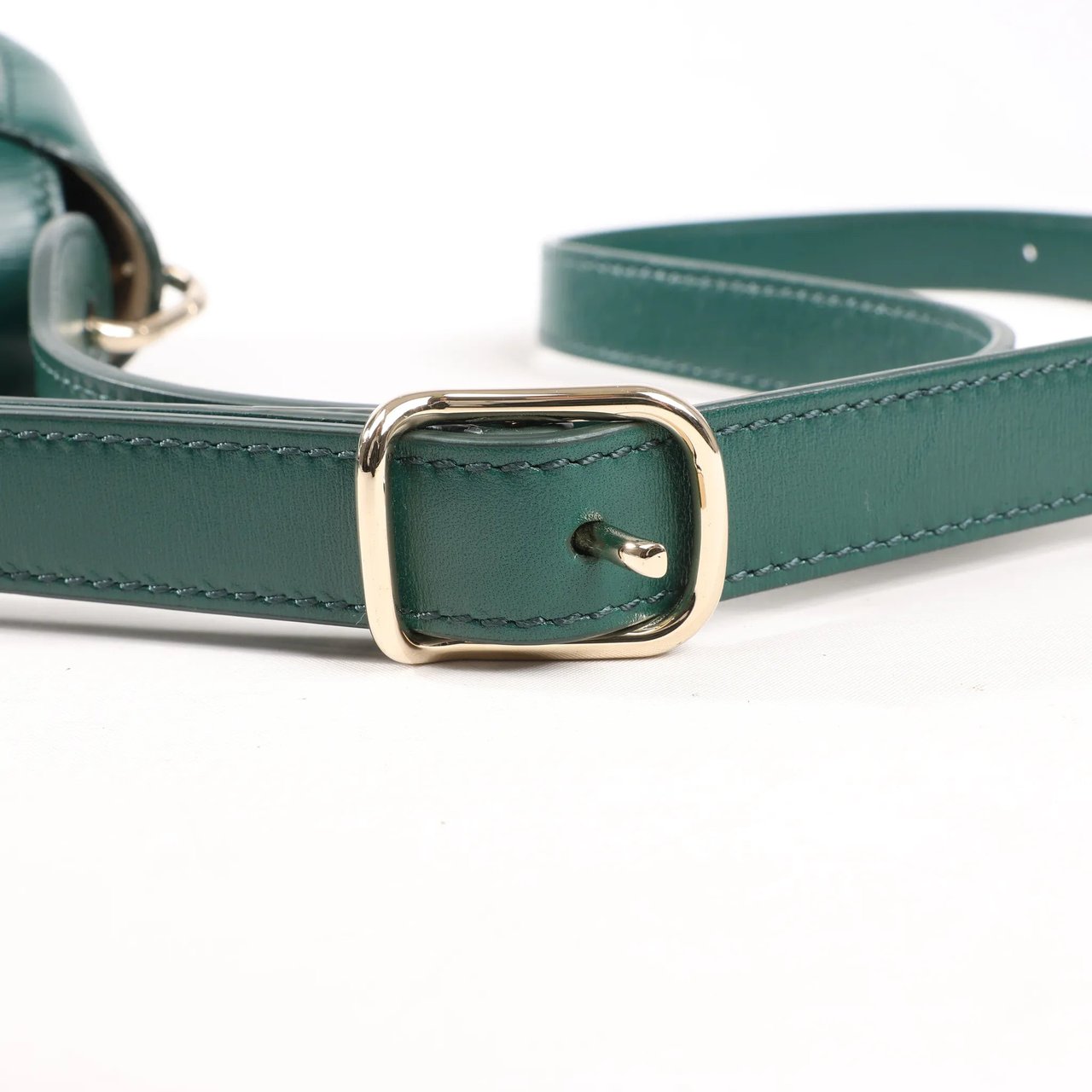 Chloé Chloe Arlène Leather Shoulder bag in Green Groen