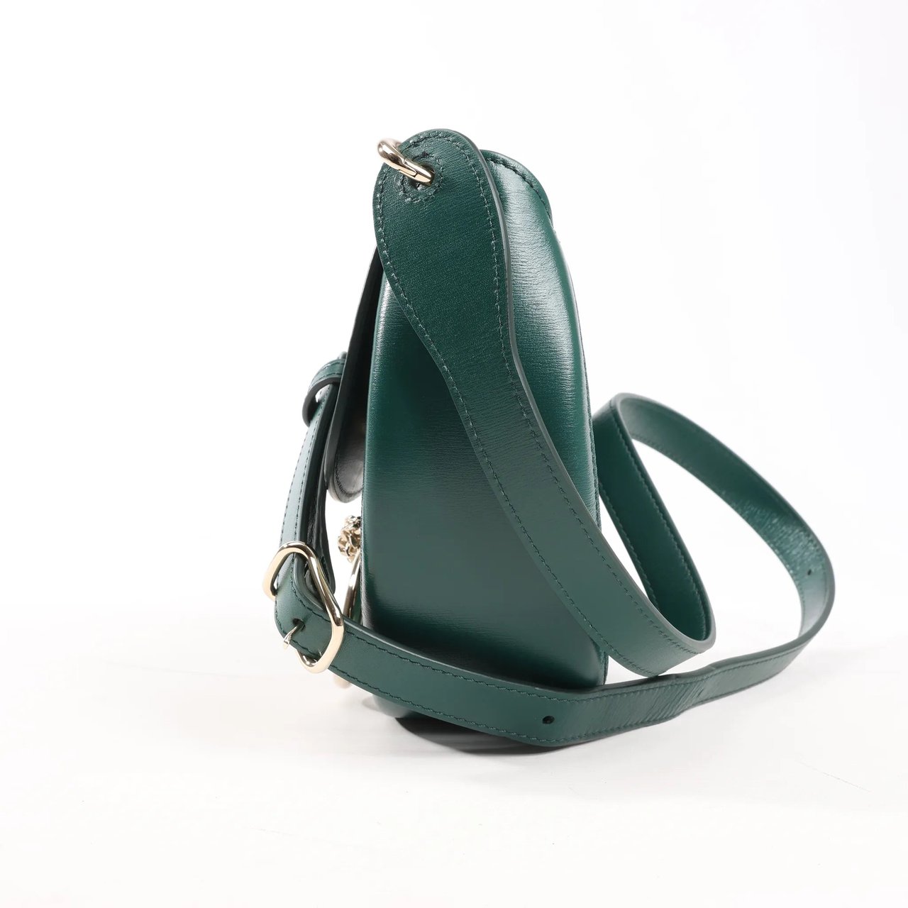 Chloé Chloe Arlène Leather Shoulder bag in Green Groen