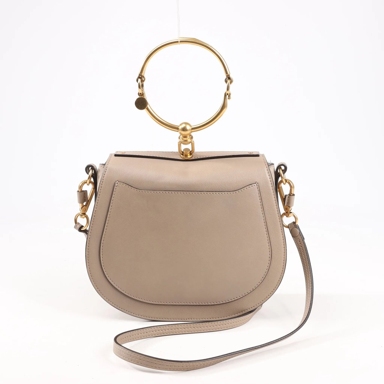 Chloé CHLOE Nile Leather Small 2Way Shoulder Bag in Beige Beige