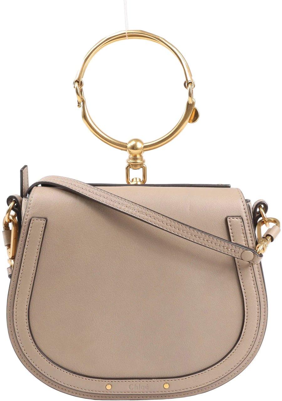Chloé CHLOE Nile Leather Small 2Way Shoulder Bag in Beige Beige