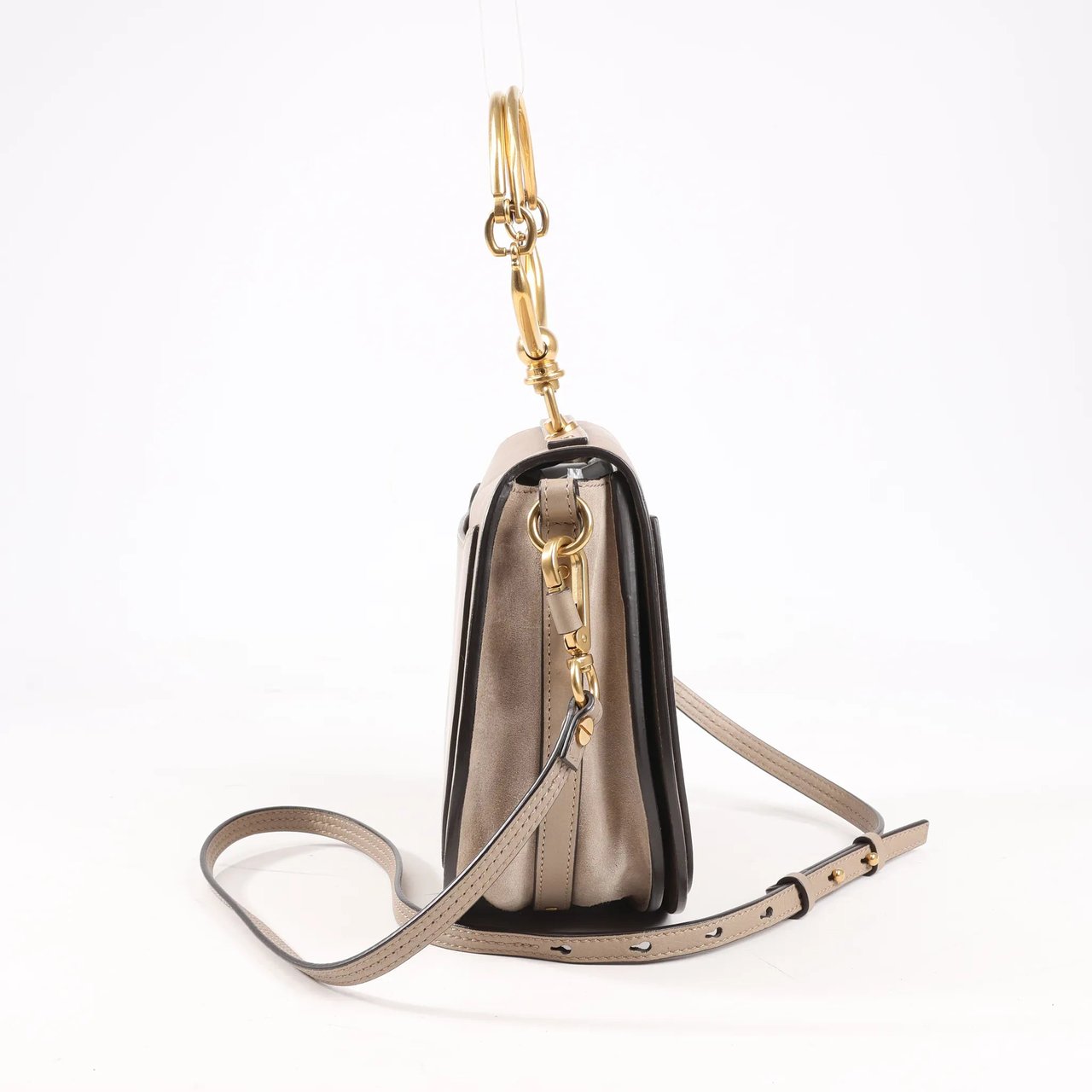 Chloé CHLOE Nile Leather Small 2Way Shoulder Bag in Beige Beige