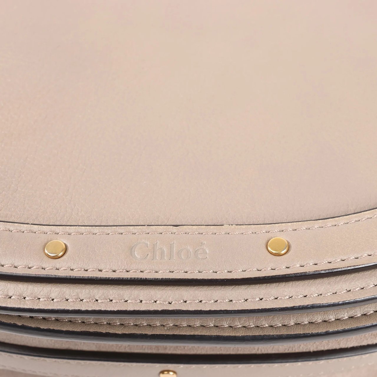 Chloé CHLOE Nile Leather Small 2Way Shoulder Bag in Beige Beige