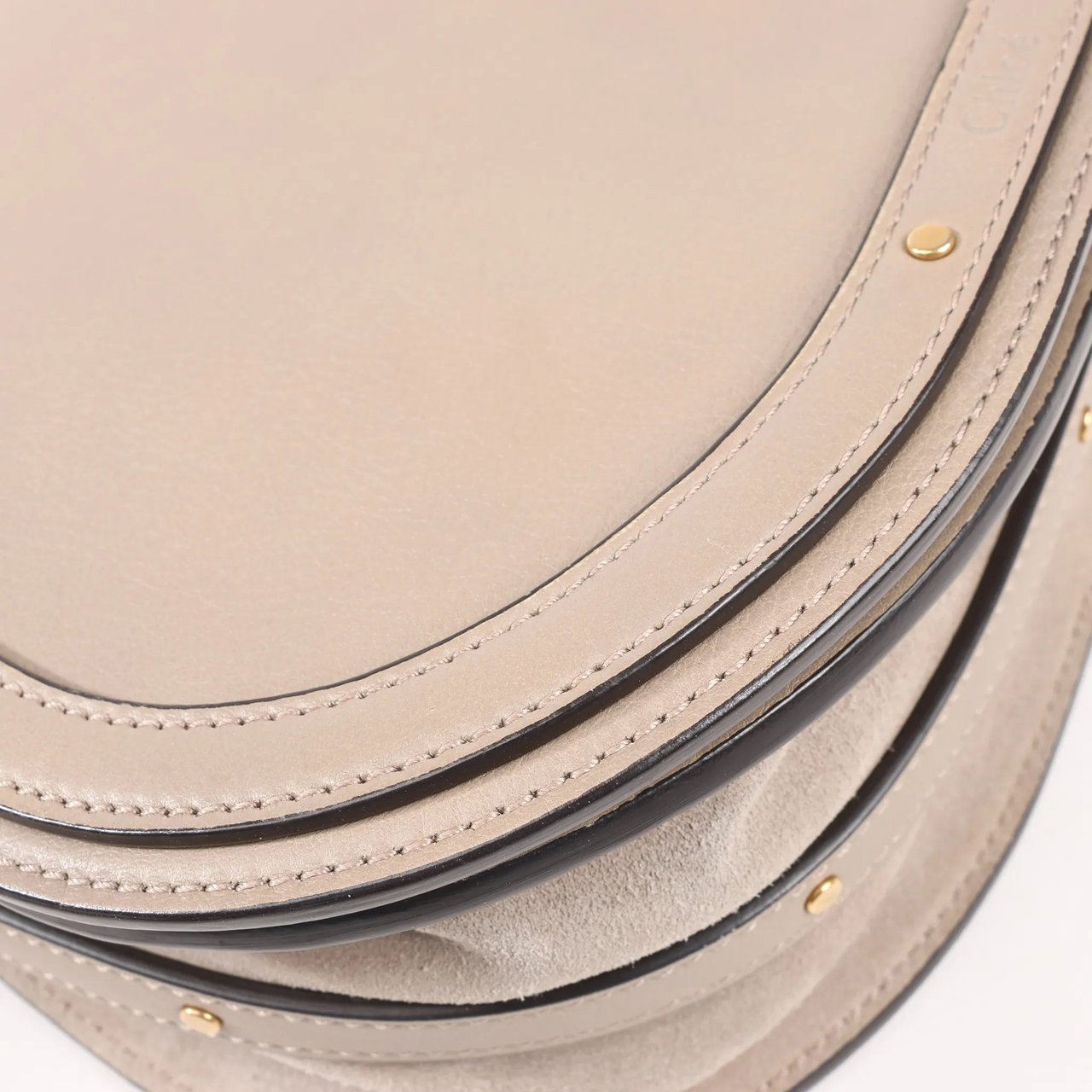 Chloé CHLOE Nile Leather Small 2Way Shoulder Bag in Beige Beige