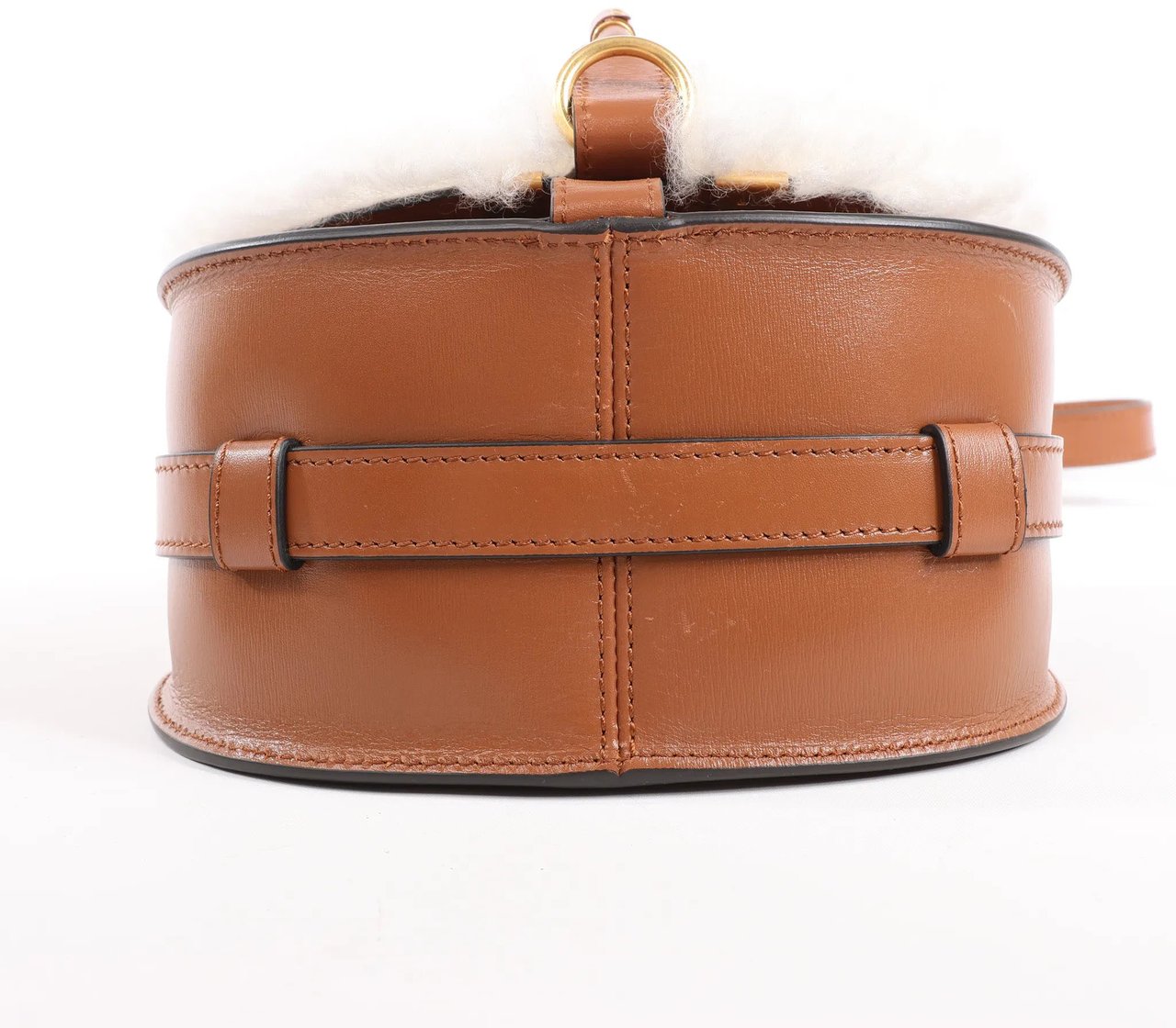 Chloé Chloe Marcie Mini Leather x Boa Crossbody Bag in Brown Divers