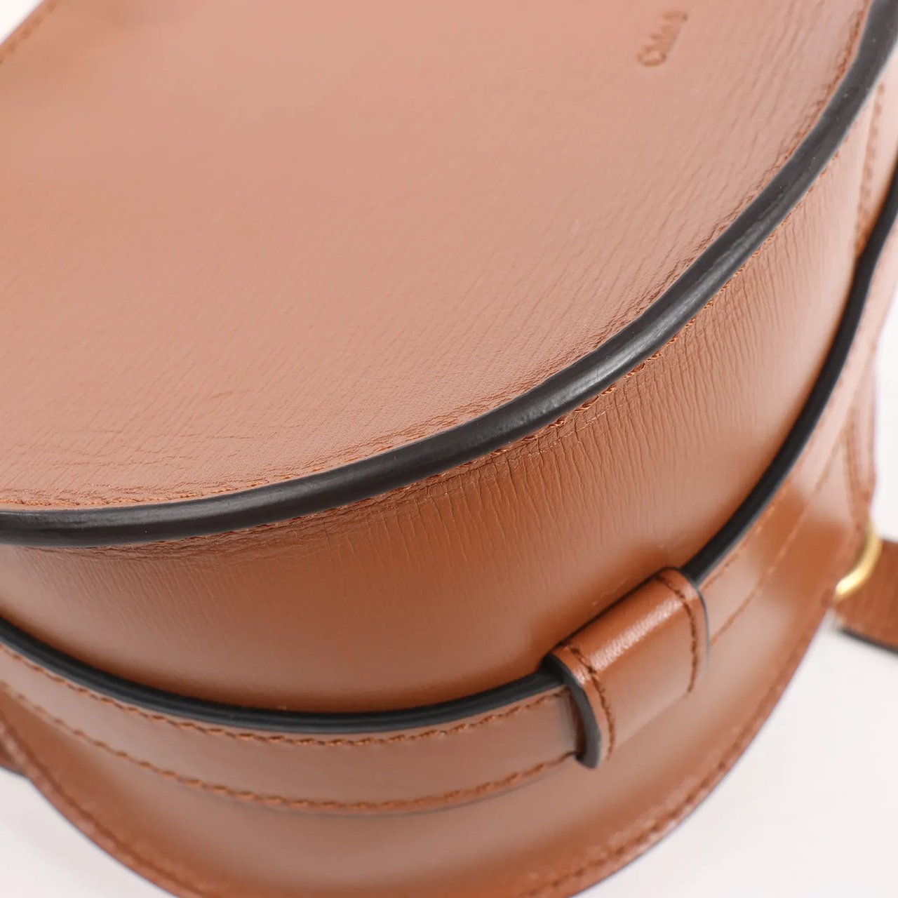 Chloé Chloe Marcie Mini Leather x Boa Crossbody Bag in Brown Divers