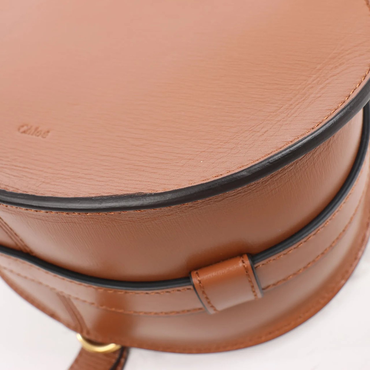 Chloé Chloe Marcie Mini Leather x Boa Crossbody Bag in Brown Divers