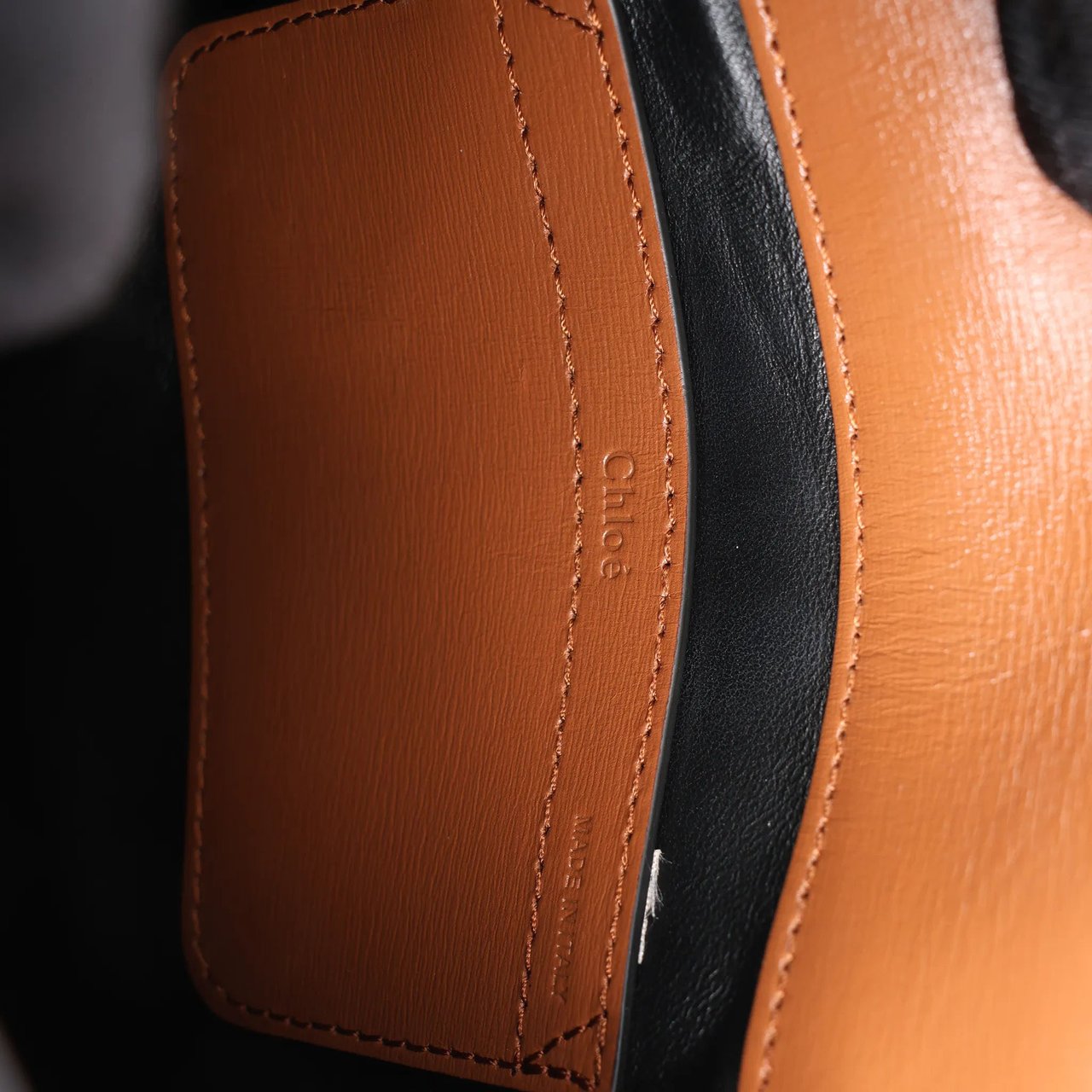 Chloé Chloe Marcie Mini Leather x Boa Crossbody Bag in Brown Divers