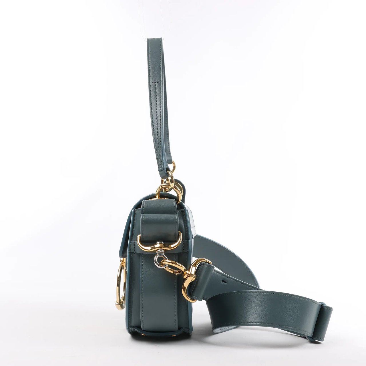 Chloé Chloe Tess Small Leather 2Way Handbag in Blue Blauw