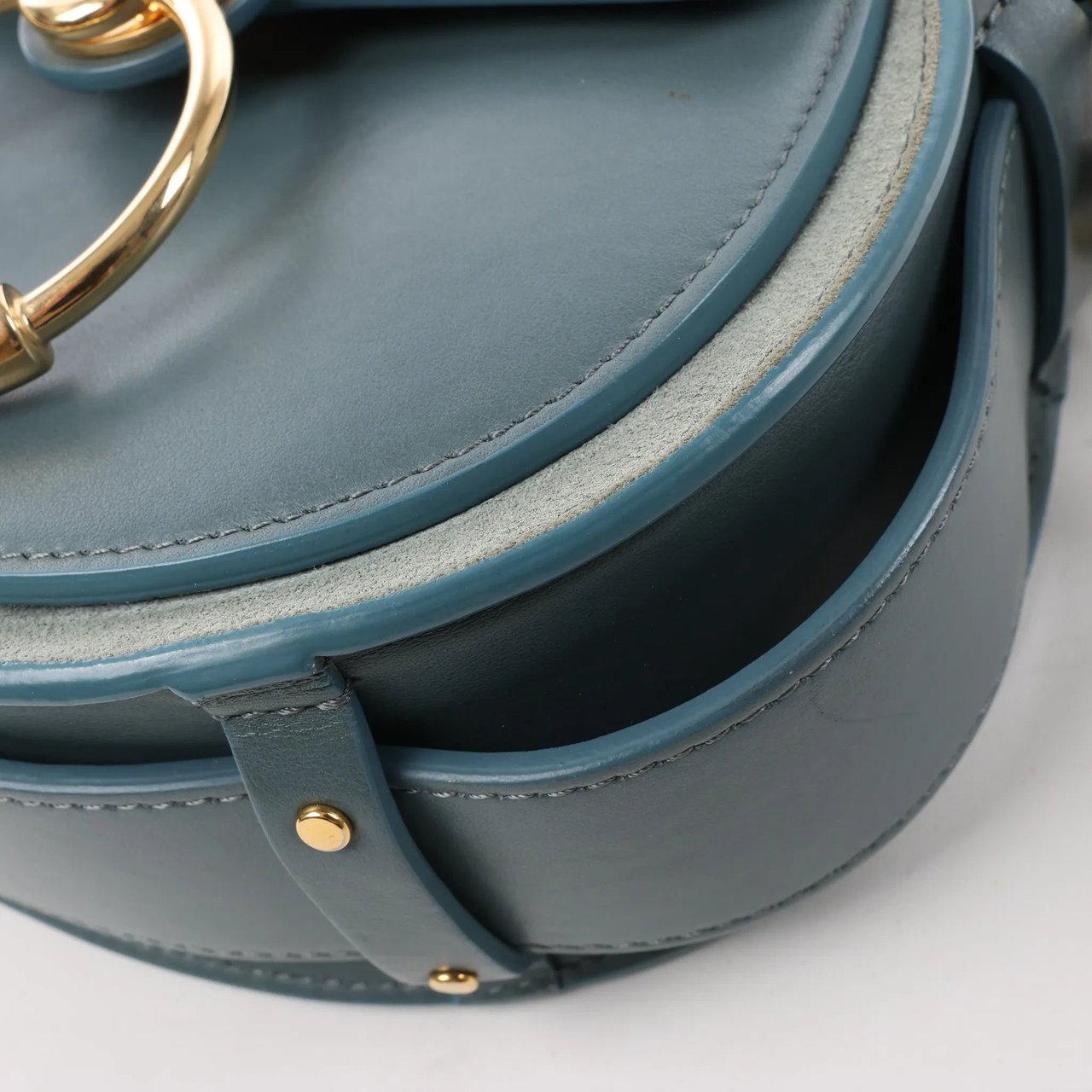 Chloé Chloe Tess Small Leather 2Way Handbag in Blue Blauw