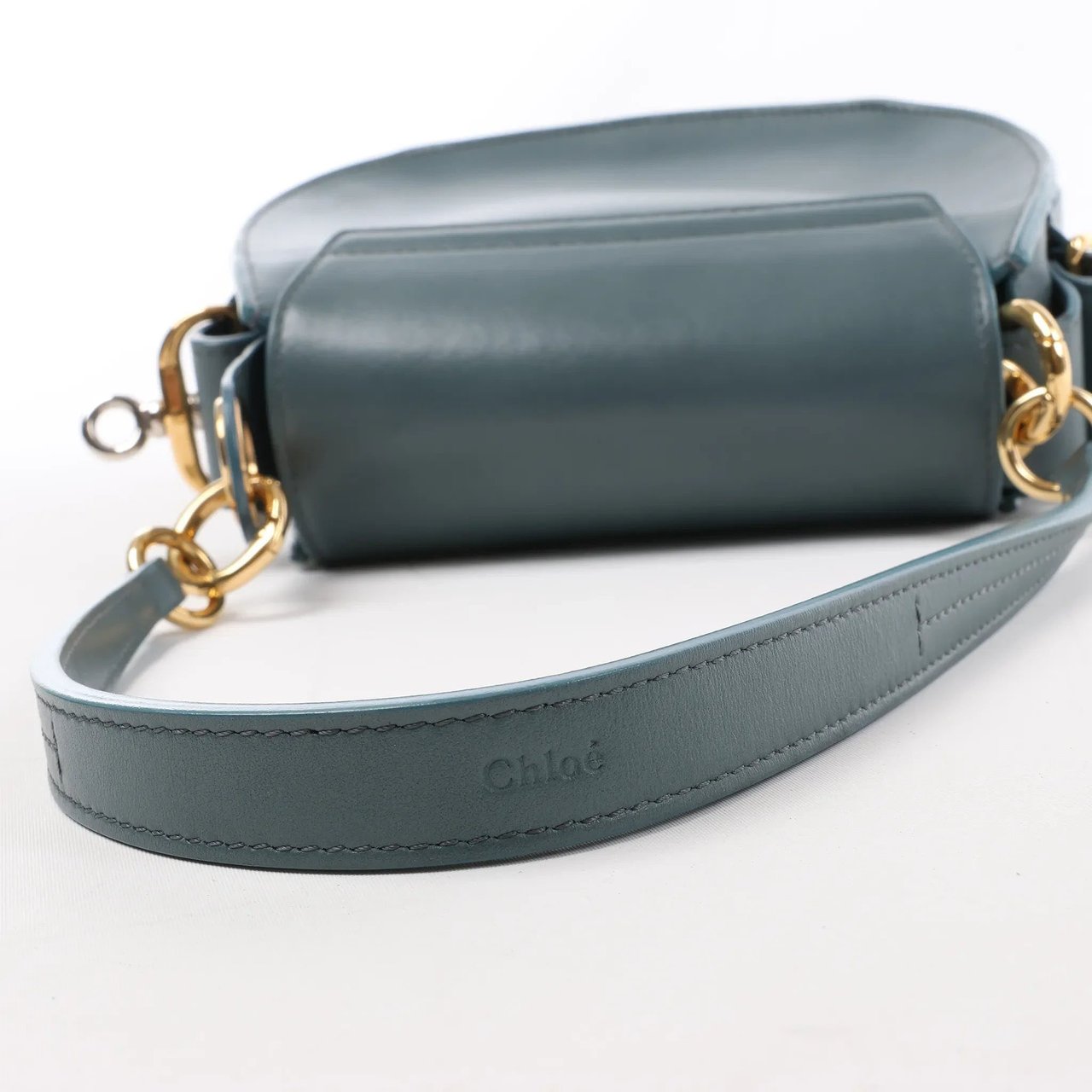 Chloé Chloe Tess Small Leather 2Way Handbag in Blue Blauw