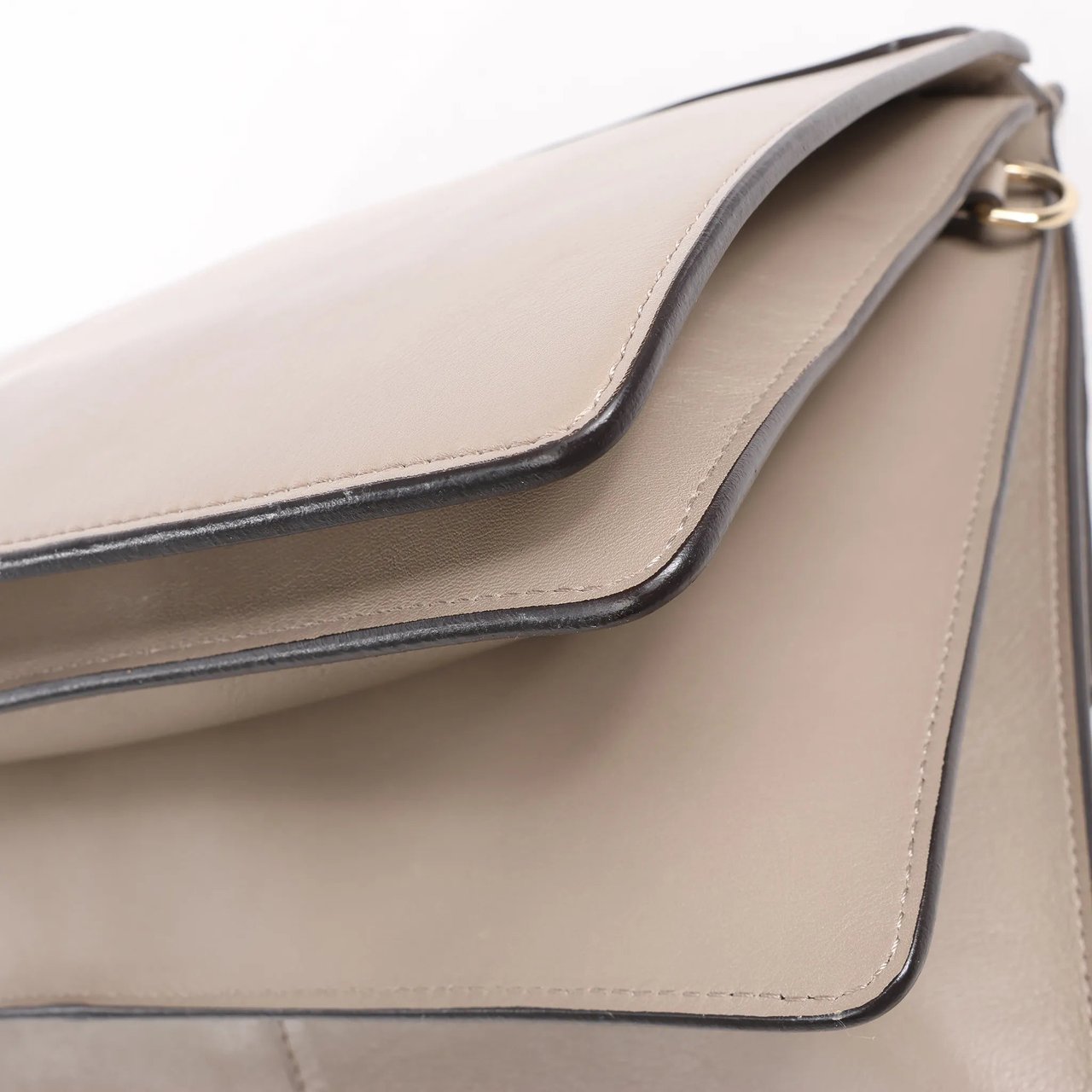 Chloé Chloe Faye Suede x Leather Shoulder bag in Greige Grijs