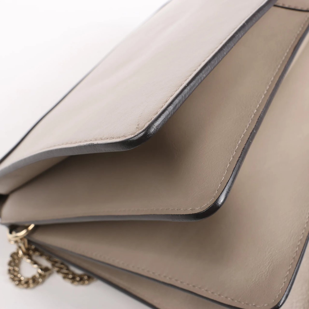 Chloé Chloe Faye Suede x Leather Shoulder bag in Greige Grijs