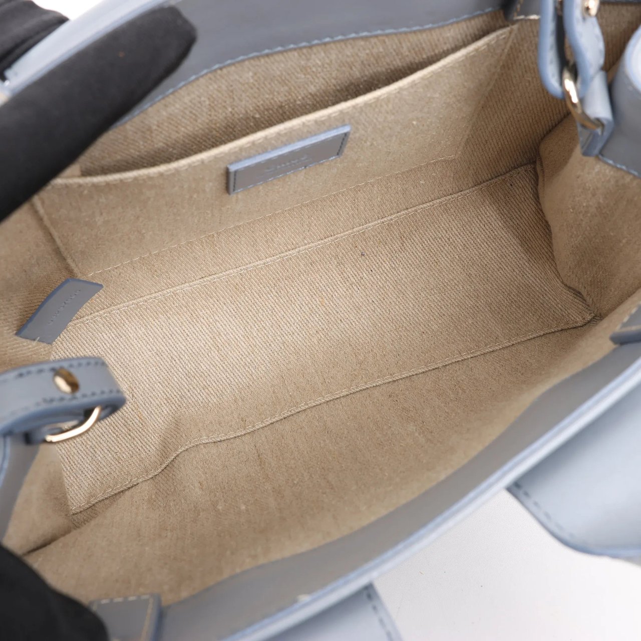 Chloé Chloé Woody Small Leather 2Way Handbag in Blue Blauw