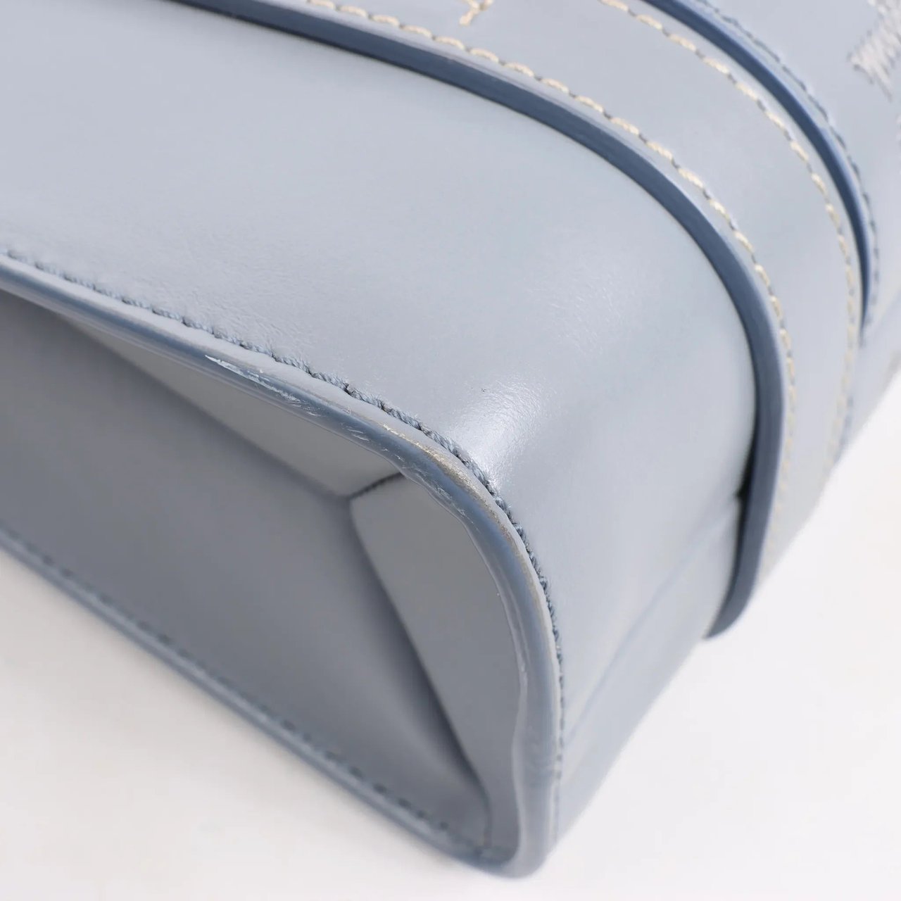 Chloé Chloé Woody Small Leather 2Way Handbag in Blue Blauw