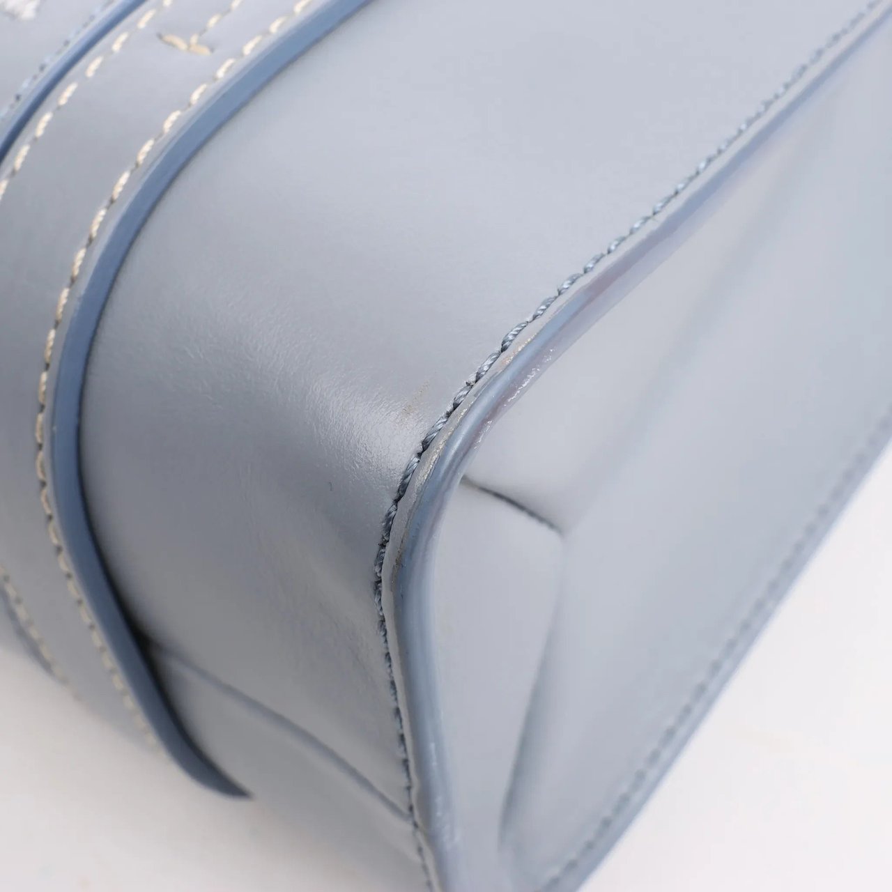 Chloé Chloé Woody Small Leather 2Way Handbag in Blue Blauw