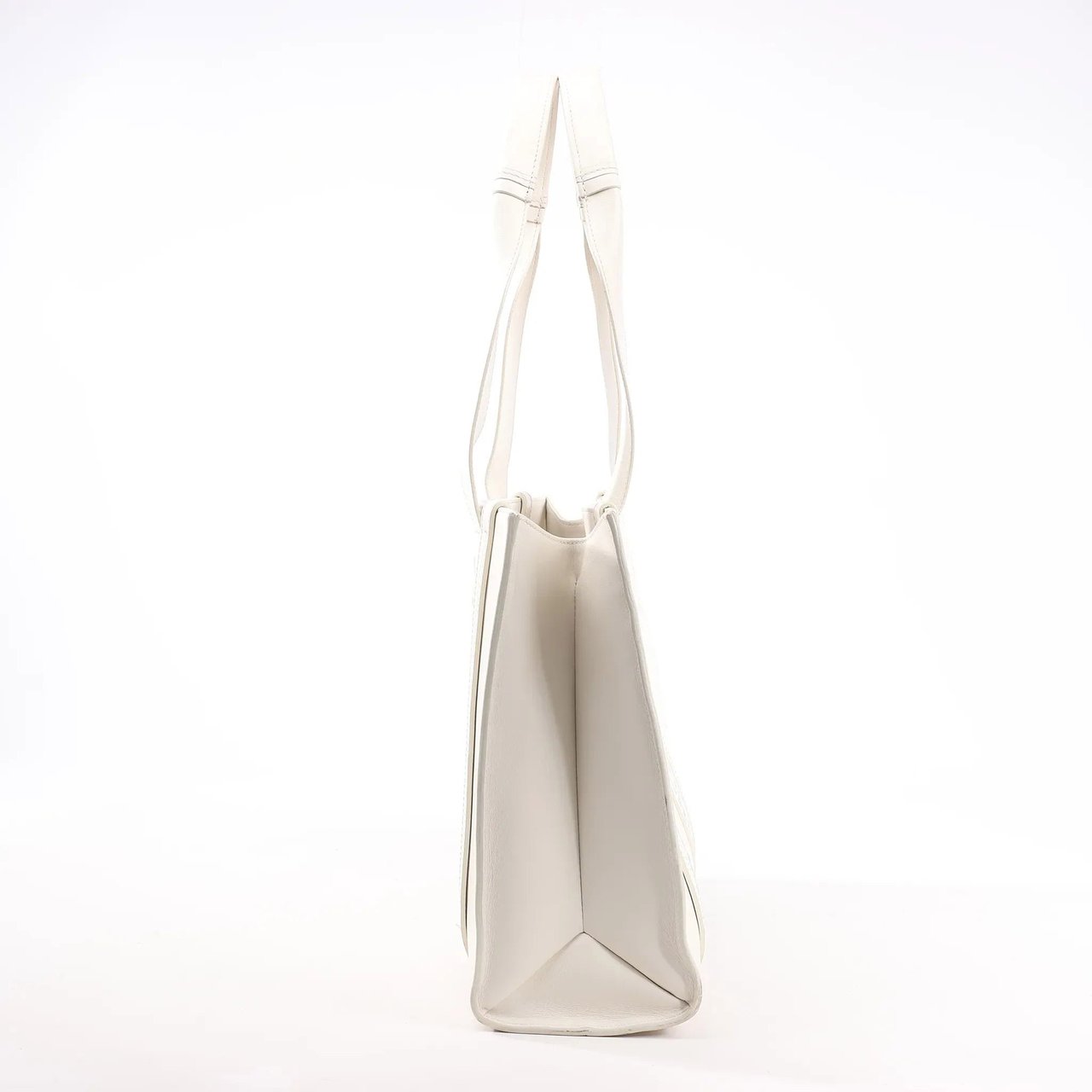 Chloé Chloé Woody Medium Leather Handbag in White Wit