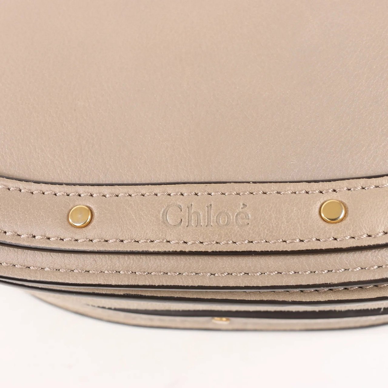 Chloé CHLOE Nile Leather Small 2Way Shoulder Bag in Beige Beige