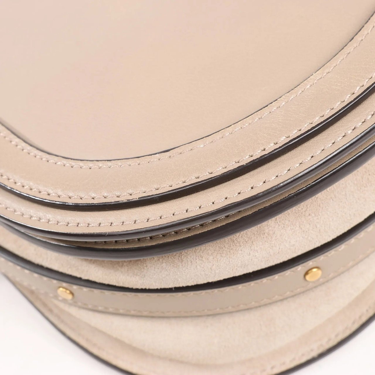 Chloé CHLOE Nile Leather Small 2Way Shoulder Bag in Beige Beige