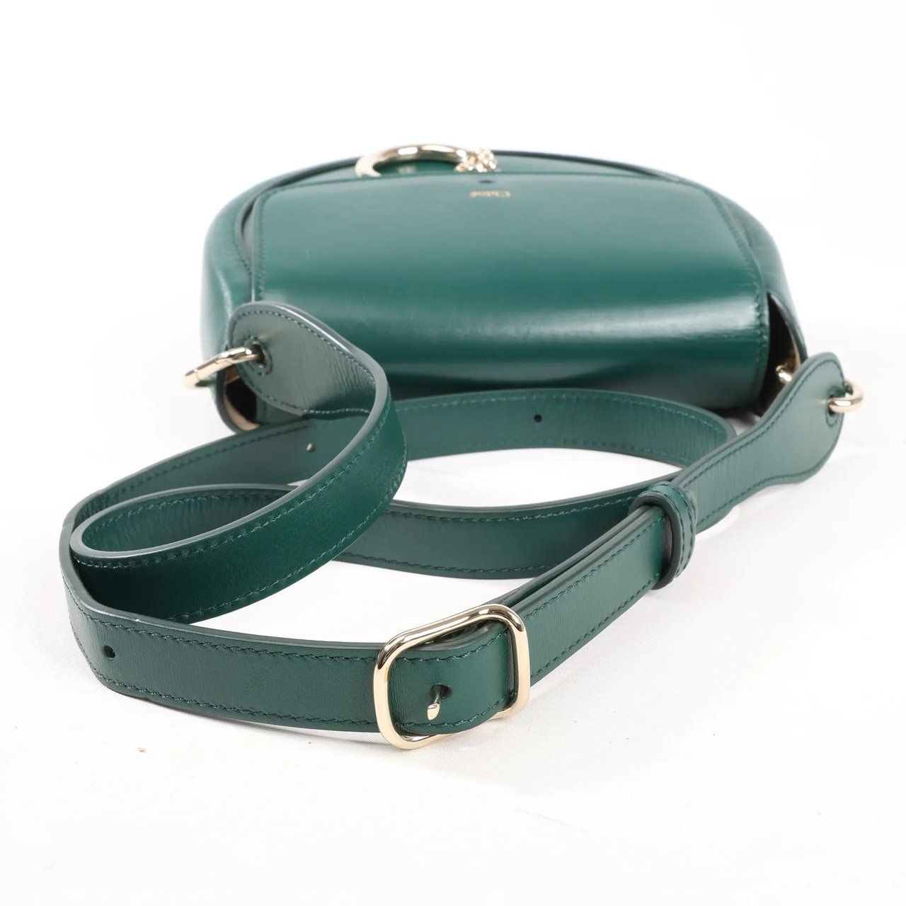 Chloé Chloe Arlène Leather Shoulder bag in Green Groen