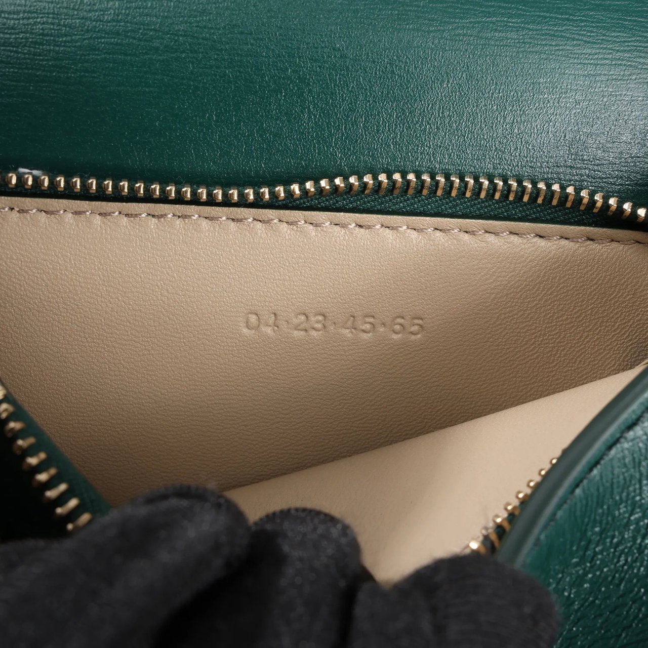 Chloé Chloe Arlène Leather Shoulder bag in Green Groen