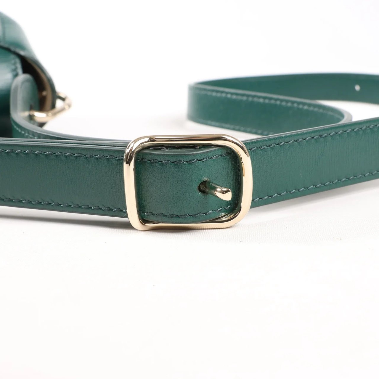 Chloé Chloe Arlène Leather Shoulder bag in Green Groen